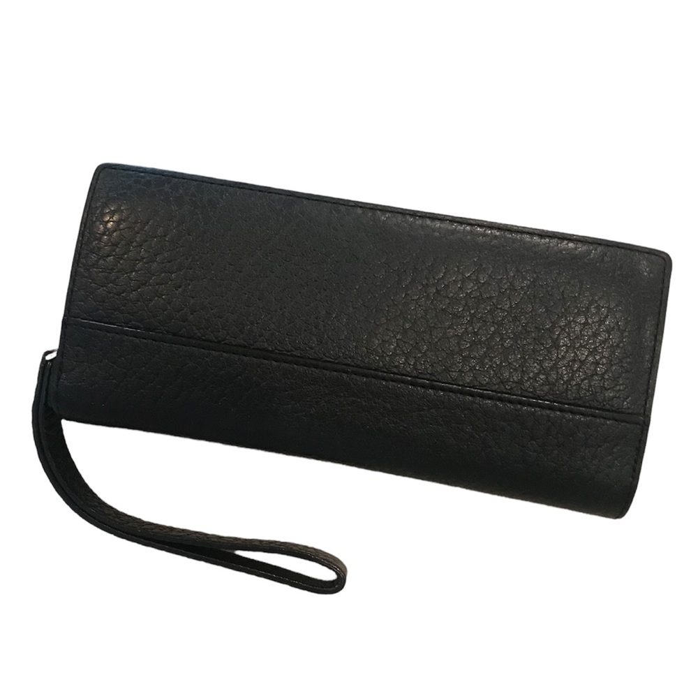 Kate Spade Black Pebbled Leather Southport Avenue Mandy Wristlet Wallet - Picture 3 of 13